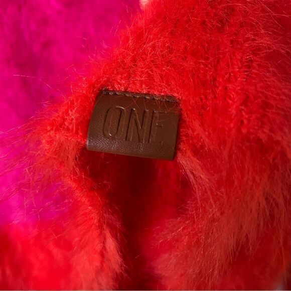 One Teaspoon Lost Signal Colour Block Pink Red Dress Sweater Crew Size S - Picture 10 of 11